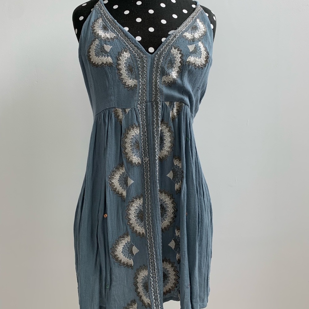 Free People Embroidered Sun Dress